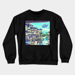 Anime Style Landscape Crewneck Sweatshirt